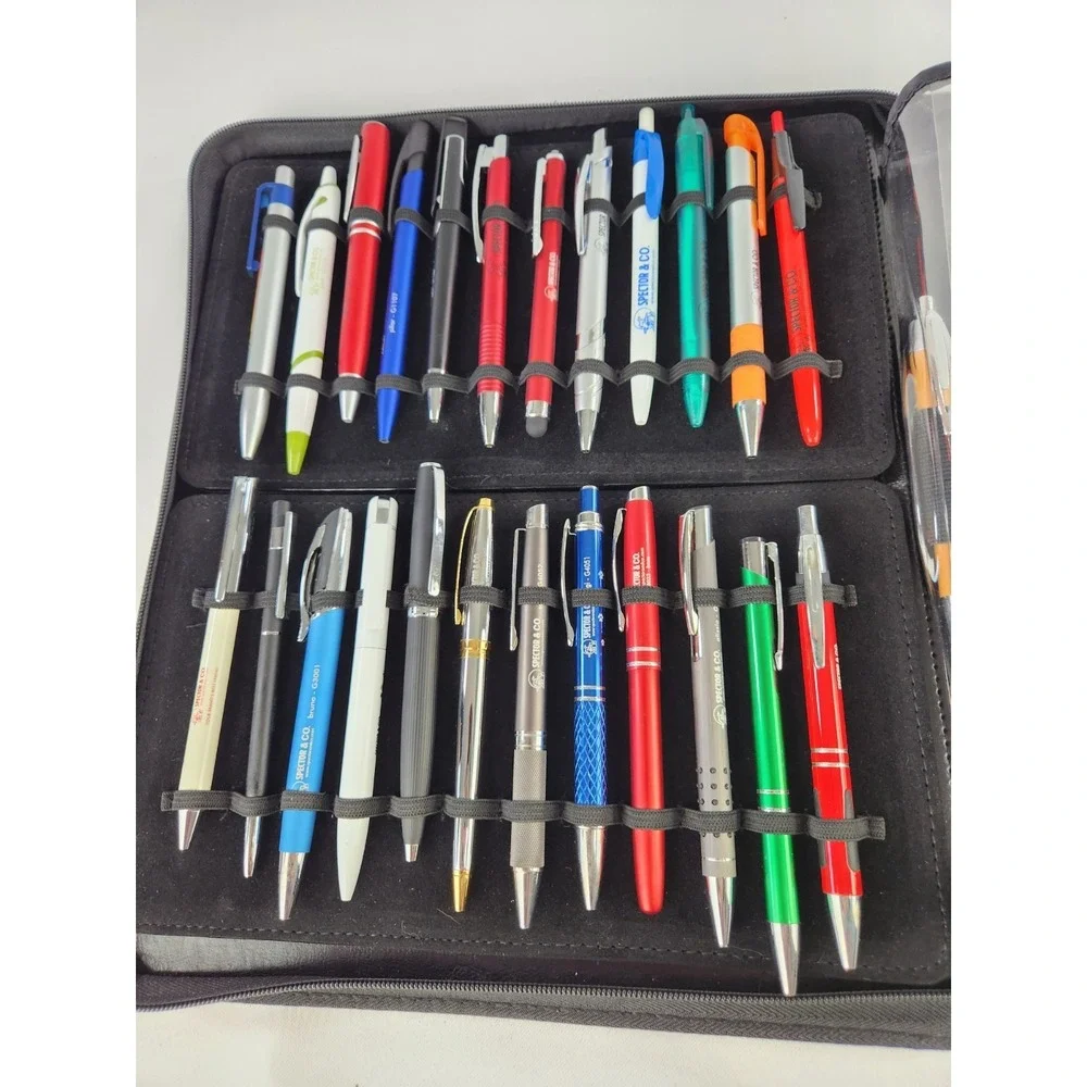 Salesmen sample zipper case Pens Spector & Co. Collection Marker USB Keychains‎